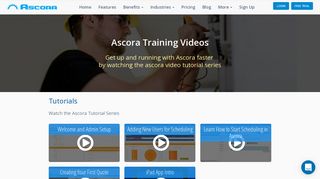 Ascora Job Management System | Tutorials