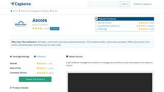 Ascora Reviews and Pricing - 2019 - Capterra