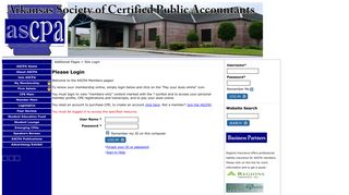 Site Login - Arkansas Society of CPAs
