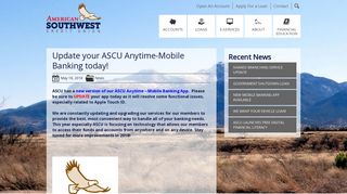 Update your ASCU Anytime-Mobile Banking today! - American ...
