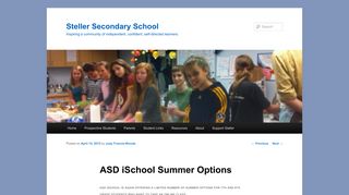 ASD iSchool Summer Options | Steller Secondary School