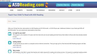 Parents | ASD Reading