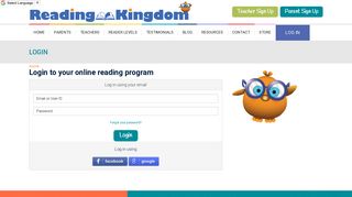 Login To Your Online Reading Program - Reading Kingdom