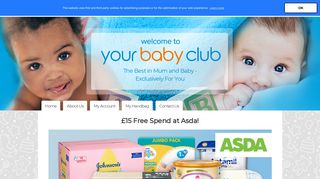Your Baby Club - £15 Free Spend at Asda!