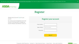 Register - ASDA money