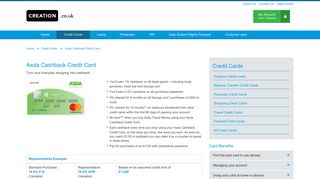 Asda Cashback Credit Card - Creation
