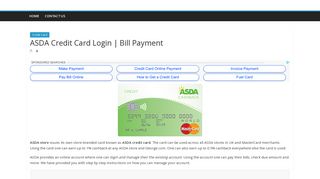Asda Credit Card Login | Bill Payment - CreditWiki