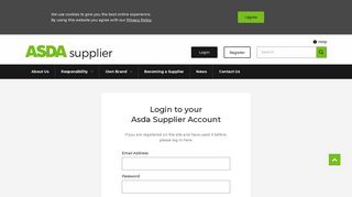 Log in | Asda Supplier