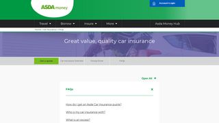 Car Insurance FAQ - Car Insurance Advice | Asda Money