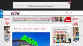 Asda launches evoucher recognition programme for 150,000 UK staff