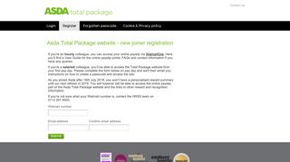 Register - Your Asda Total Package
