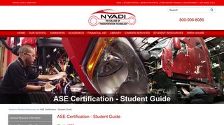 Student Guide to ASE Certification | Jamaica NY | NYADI