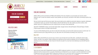 Online Banking - Associated School Employees CU