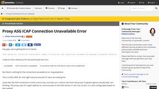Proxy ASG ICAP Connection Unavailable Error | Symantec Connect ...