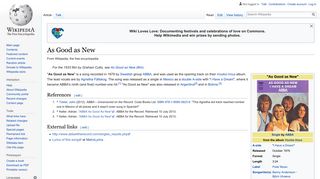 As Good as New - Wikipedia