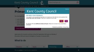 Primary school places - Kent County Council