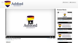 Accessing Faculty Email - Ashford University