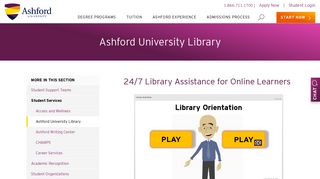 Experience - Ashford University Library | Ashford University
