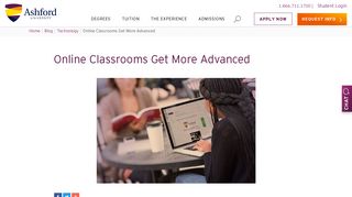 Online Classrooms Get More Advanced | Ashford University