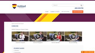 Canvas – Ashford University Product Support