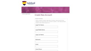 Ashford Online Application Portal - Ashford University