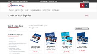 ASHI Instructor Supplies | LifeSavers, Inc.