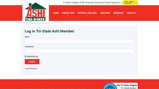 Member Login - Tri-State ASHI