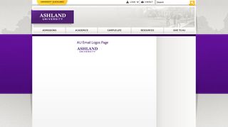 AU Email Logos Page | Administration | Ashland University
