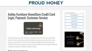 Ashley Furniture HomeStore Credit Card Login, Payment, Customer ...