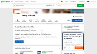 Ashley Furniture Employee Benefits and Perks | Glassdoor.ie