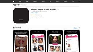 ASHLEY MADISON: Life Is Short. on the App Store - iTunes - Apple