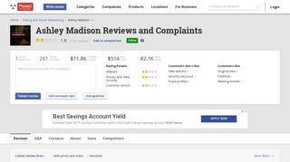 278 Ashley Madison Reviews and Complaints @ Pissed Consumer