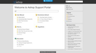 Welcome to Ashop Support Portal