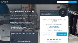 Pay Ashro with Plastiq