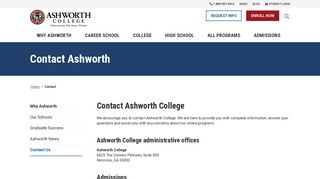 Contact Ashworth College - Ashworth College