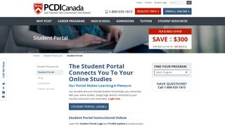 Student Portal - PCDI Canada