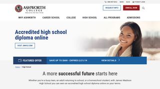 Earn Your Accredited High School Diploma Online - Ashworth College