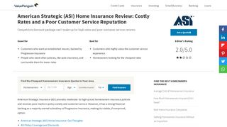 American Strategic (ASI) Home Insurance Review: Costly Rates and a ...
