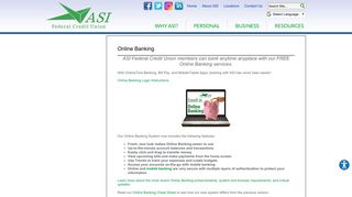 Online Banking - New Orleans, LA - ASI Federal Credit Union