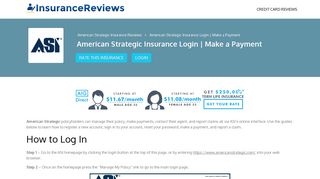 American Strategic Insurance Login | Make a Payment
