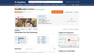 AsiaMe.com Reviews - 122 Reviews of Asiame.com | Sitejabber