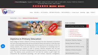 Diploma Course in Education - Asian College of Teachers