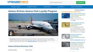 Asiana Airlines Asiana Club Loyalty Program Review [In-Depth]