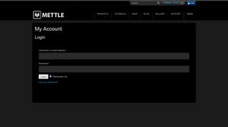 My Account | Mettle
