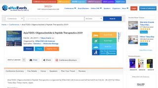 AsiaTIDES: Oligonucleotide & Peptide Therapeutics 2019, Hilton ...
