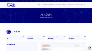 AsicCoin — CoinChoose