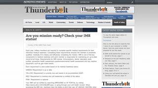 Are you mission ready? Check your IMR status! - Aerotech News