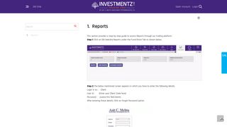 Backoffice Reports - Investmentz