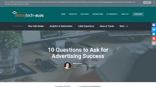10 Questions to Ask for Advertising Success - DialogTech