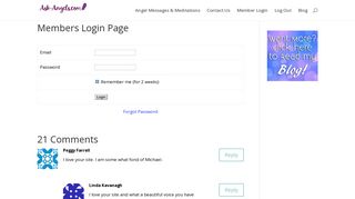 Members Login Page - Ask-Angels.com Membership Program